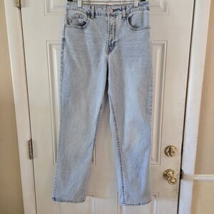 Frye Jeans Women Size 6 / 28 Denim Wide Leg Stretch High Rise Straight Y2K